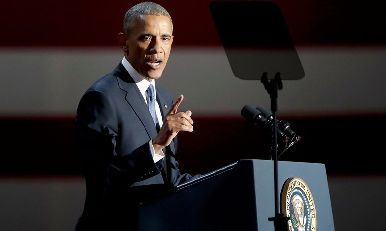 Phát biểu từ biệt, ông Obama nhấn mạnh 'chuyển giao quyền lực hòa bình'