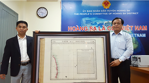 Việt kiều Mỹ tặng thêm bản đồ quý về Hoàng Sa