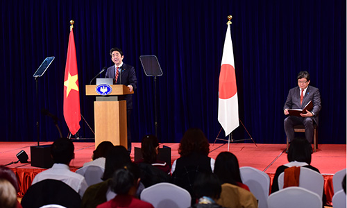 Thủ tướng Abe: 'Việt Nam - Nhật Bản gắn kết bởi vùng biển tự do'