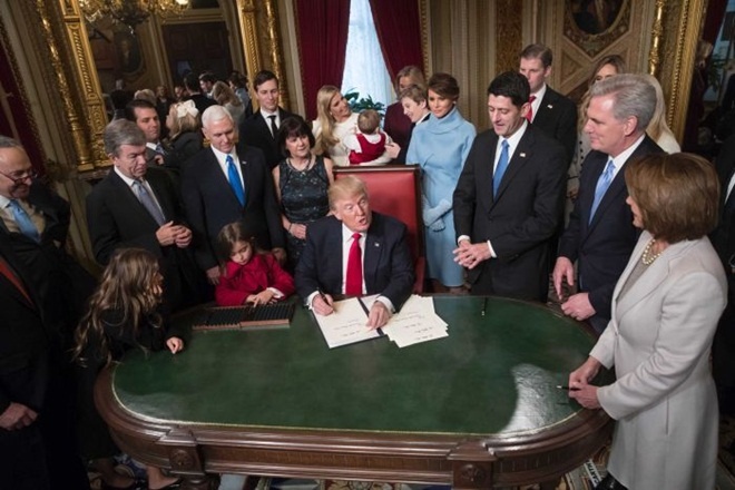 Những khoảnh khắc ấn tượng trong lễ nhậm chức tổng thống của Donald Trump