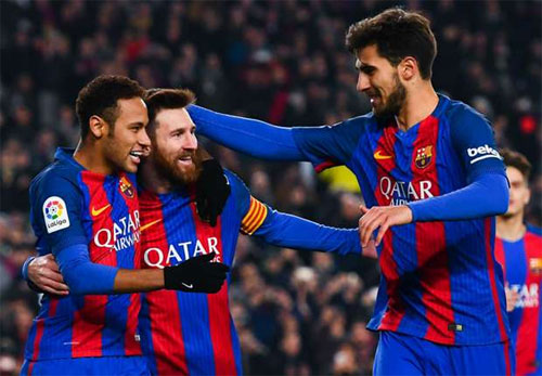 Trút mưa bàn thắng, Barca vào bán kết Cup Nhà vua