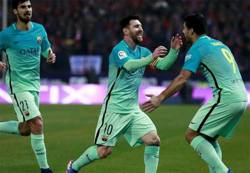 Thắng Atletico, Barca chạm tay vào vé dự chung kết Cup Nhà vua