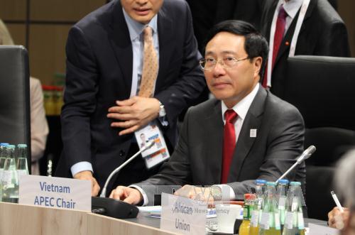 Phó thủ tướng Phạm Bình Minh kêu gọi G20 hỗ trợ các nước đang phát triển