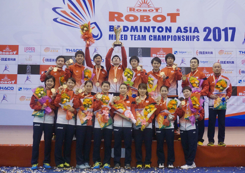 Nhật Bản vô địch giải cầu lông đồng đội châu Á