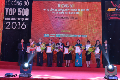 Nam Hà lọt Top 10 công ty dược Việt Nam uy tín năm 2016