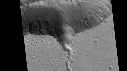 Phát hiện ngọn núi lửa Elysium hình cá đuối trên sao Hỏa