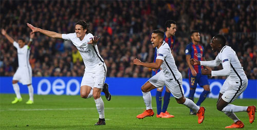 Thắng PSG với tỷ số 6-1, Barca vào tứ kết Champions League