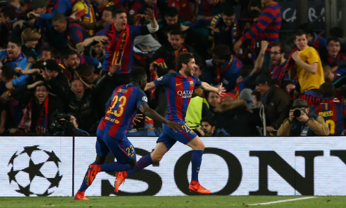 Bàn thắng của Sergi Roberto gây ra động đất ở Barcelona