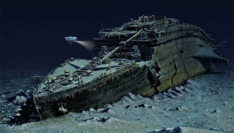 Lần đầu tiên trong đời mọi người có cơ hội ngắm tàu Titanic dưới lòng đại dương