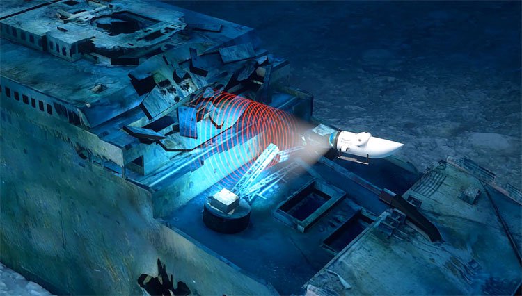 Lần đầu tiên trong đời mọi người có cơ hội ngắm tàu Titanic dưới lòng đại dương