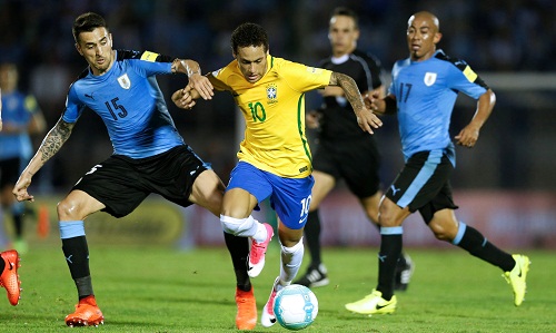 Ngôi sao chơi bóng ở Trung Quốc tỏa sáng, Brazil thắng đậm Uruguay