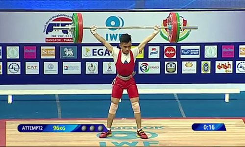 Lê Nguyễn Quốc Bảo giành HC vàng cử giật trẻ thế giới