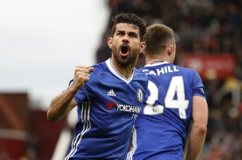Costa nóng lòng chấm dứt hy vọng vô địch của Man City