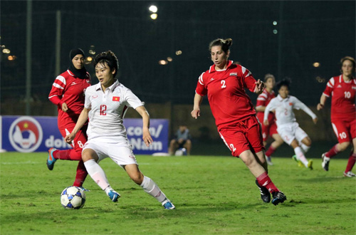 Việt Nam hạ Syria 11-0 ở vòng loại Asian Cup nữ 2018