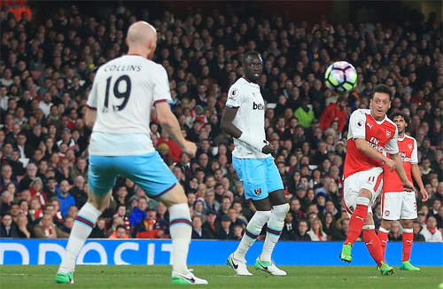 Arsenal đẩy Man Utd trở lại thứ sáu ở Ngoại hạng Anh