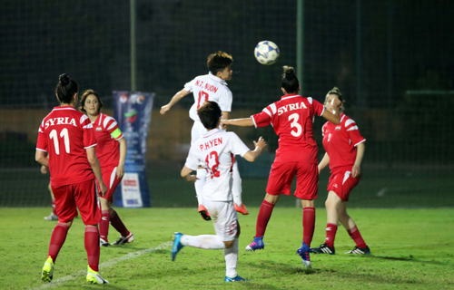 Việt Nam hạ Syria 11-0 ở vòng loại Asian Cup nữ 2018