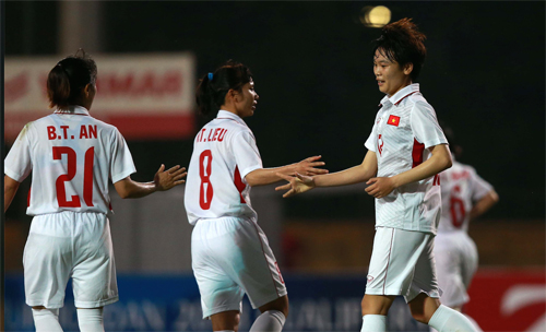 Việt Nam ngược dòng đại thắng Iran ở vòng loại Asian Cup nữ 2018