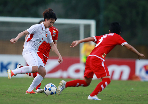 Đả bại Myanmar, nữ Việt Nam giành vé dự Asian Cup 2018