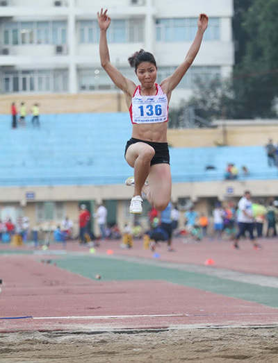 Bùi Thị Thu Thảo giành HC vàng nhảy xa nữ Grand Prix châu Á