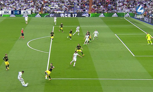 Bàn mở tỷ số của Ronaldo vào lưới Atletico gây tranh cãi