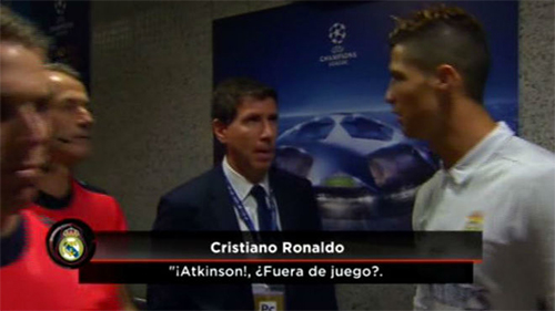 Bàn mở tỷ số của Ronaldo vào lưới Atletico gây tranh cãi