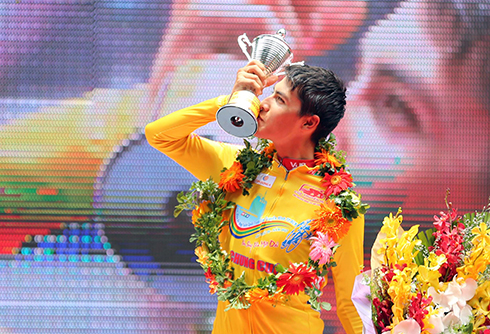 Cua-rơ Lào đoạt Áo Vàng chung cuộc Cup Truyền hình TP HCM 2017