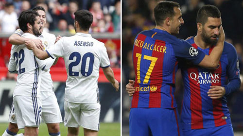 Cầu thủ dự bị là sự khác biệt lớn nhất giữa Real và Barca