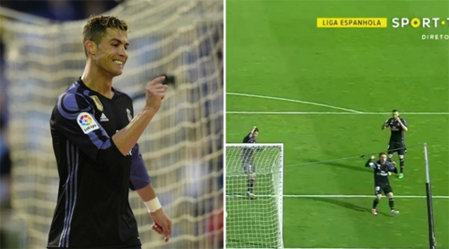 Ronaldo gây sốc khi sút chệch khung thành từ cự ly 5 m
