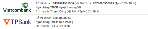 Phương thức nạp tiền trên Rao vặt VnExpress