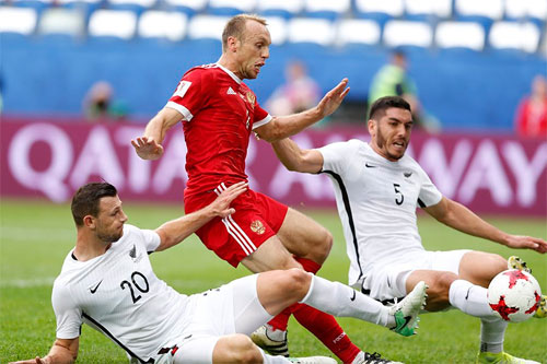 Nga ra quân thắng lợi tại Confederations Cup 2017