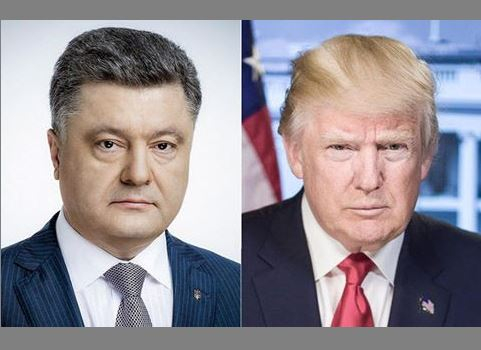 Tổng thống Ukraine Porosenko gặp mặt Tổng thống Mỹ Trump.