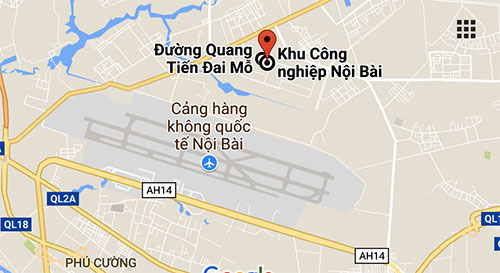 Cháy lớn gần sân bay Nội Bài, kho hàng bị thiêu rụi