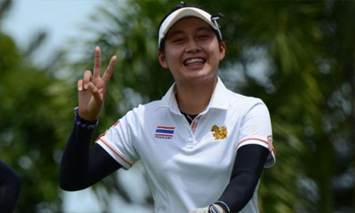 Golfer 14 tuổi vô địch giải chuyên nghiệp ở Thái Lan