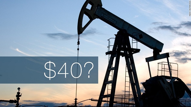 Giá dầu có thể rớt mốc 40 USD/thùng
