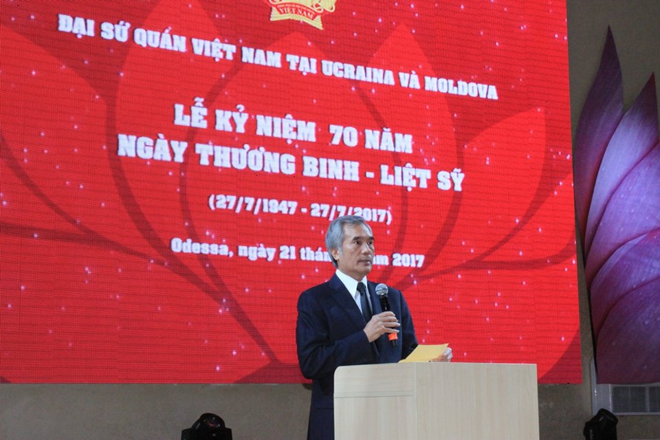 Kỷ niệm 70 năm ngày Thương binh - Liệt sỹ tại Ucraina