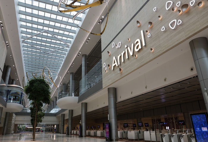 Ga hàng không làm thủ tục tự động ở Singapore