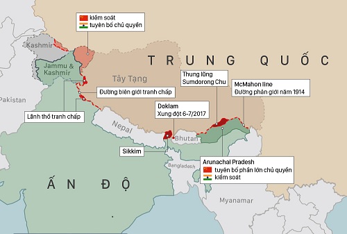 Binh sĩ Trung Quốc, Ấn Độ ẩu đả tại biên giới