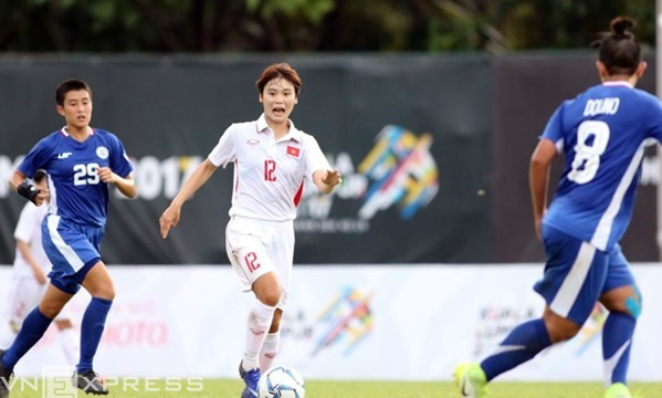 Nữ Việt Nam thắng đậm Philippines ở trận ra quân SEA Games
