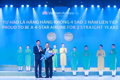 Vietnam Airlines khẳng định vị thế hãng hàng không 4 sao