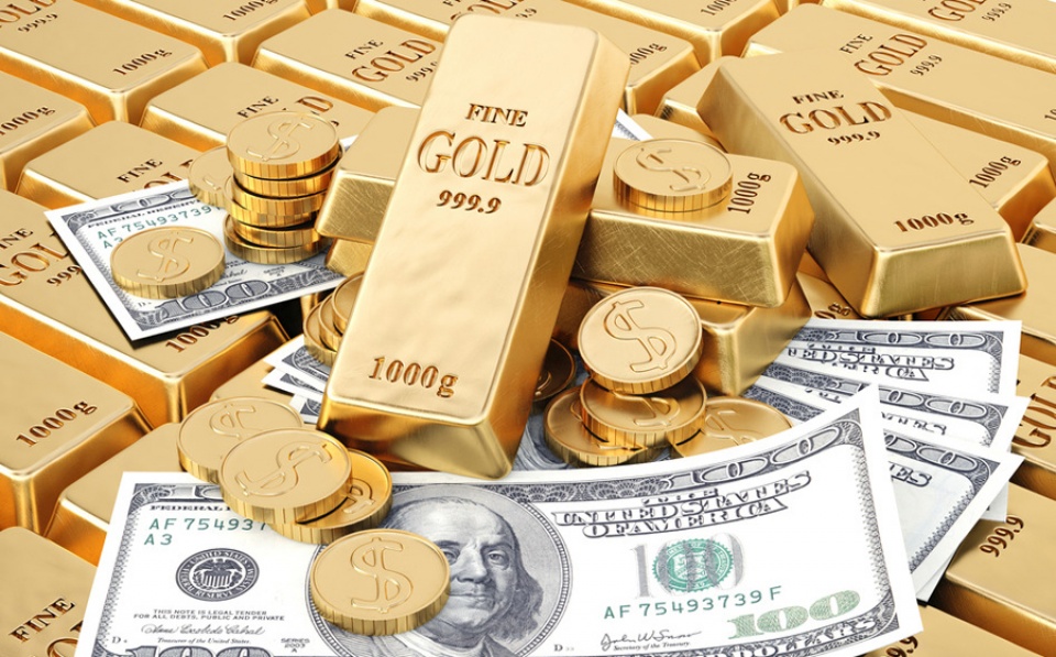 Đồng USD hồi phục, giá vàng châu Á đi xuống