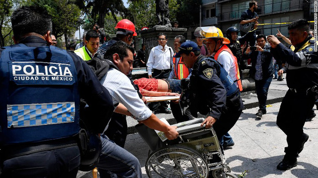 Động đất lớn ở Mexico, hơn 110 người chết