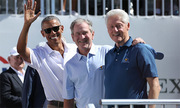 Ba cựu Tổng thống cổ vũ tuyển Mỹ ở ngày đầu Presidents Cup