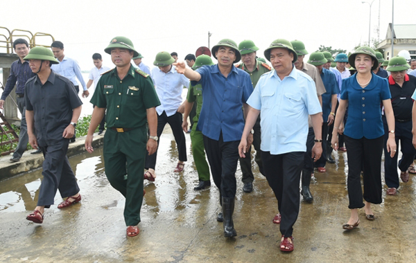 Hủy mọi cuộc họp, Thủ tướng chỉ đạo hộ đê tại Ninh Bình