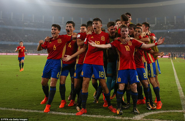 Thắng đậm Tây Ban Nha, U17 Anh vô địch World Cup U17