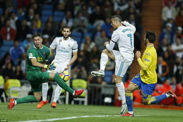 C.Ronaldo vô duyên, Real Madrid vẫn thắng đậm Las Palmas