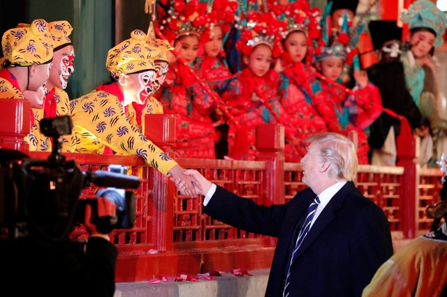 Trung Quốc tiếp đón Tổng thống Trump với nghi thức chưa từng có
