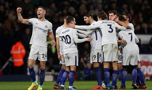 Chelsea thắng đậm West Brom, lên nhì bảng Ngoại hạng Anh
