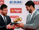 Nhận giải Chiếc giày vàng, Messi san bằng kỷ lục của C.Ronaldo