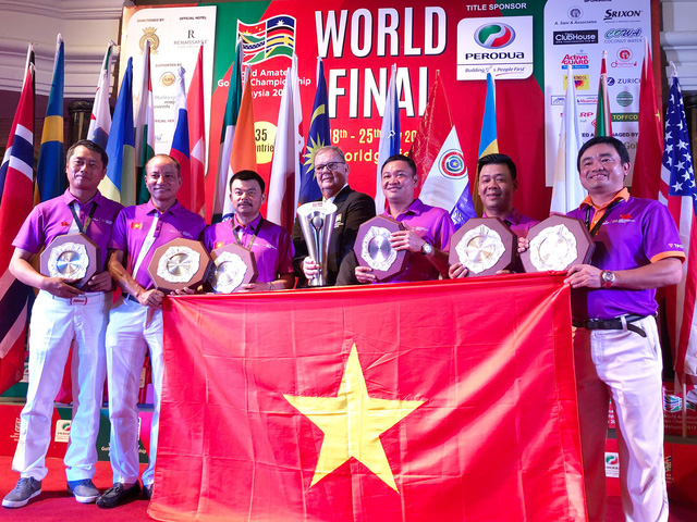 Đội tuyển golf Việt Nam vô địch thế giới tại giải WAGC 2017