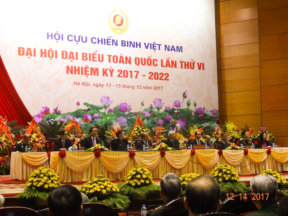 Đại hội Cựu chiến binh Việt Nam lần thứ VI – nhiệm kỳ 2017-2022 thành công tốt đẹp